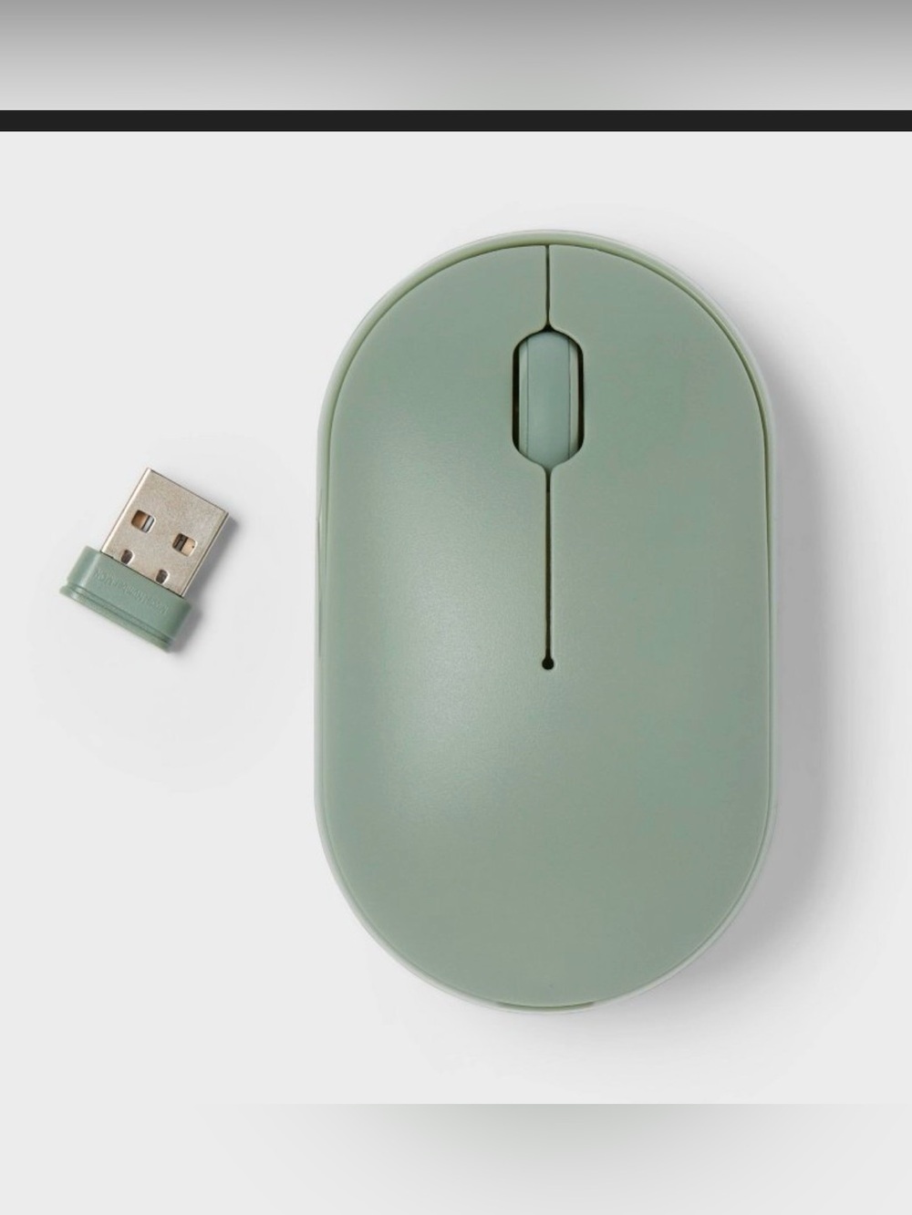 NEW Wireless Optical Computer Mouse with USB Receiver - Mint Green